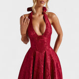 Efi - Vestido midi texturizado