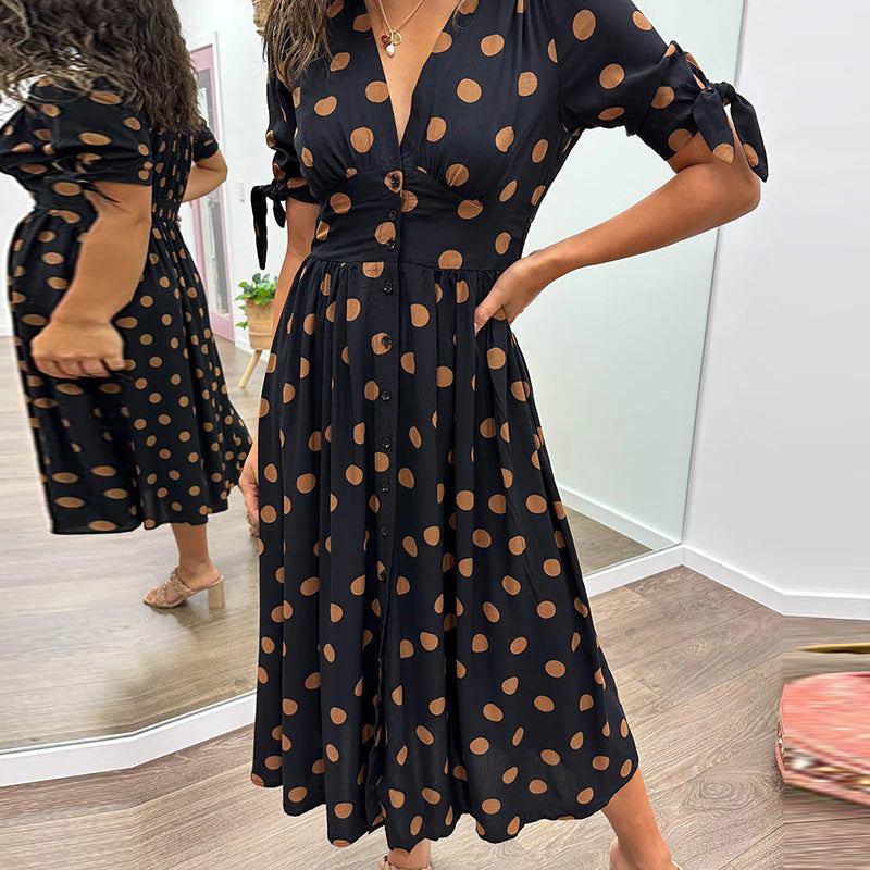 Mónica - Vestido Elegante de Lunares