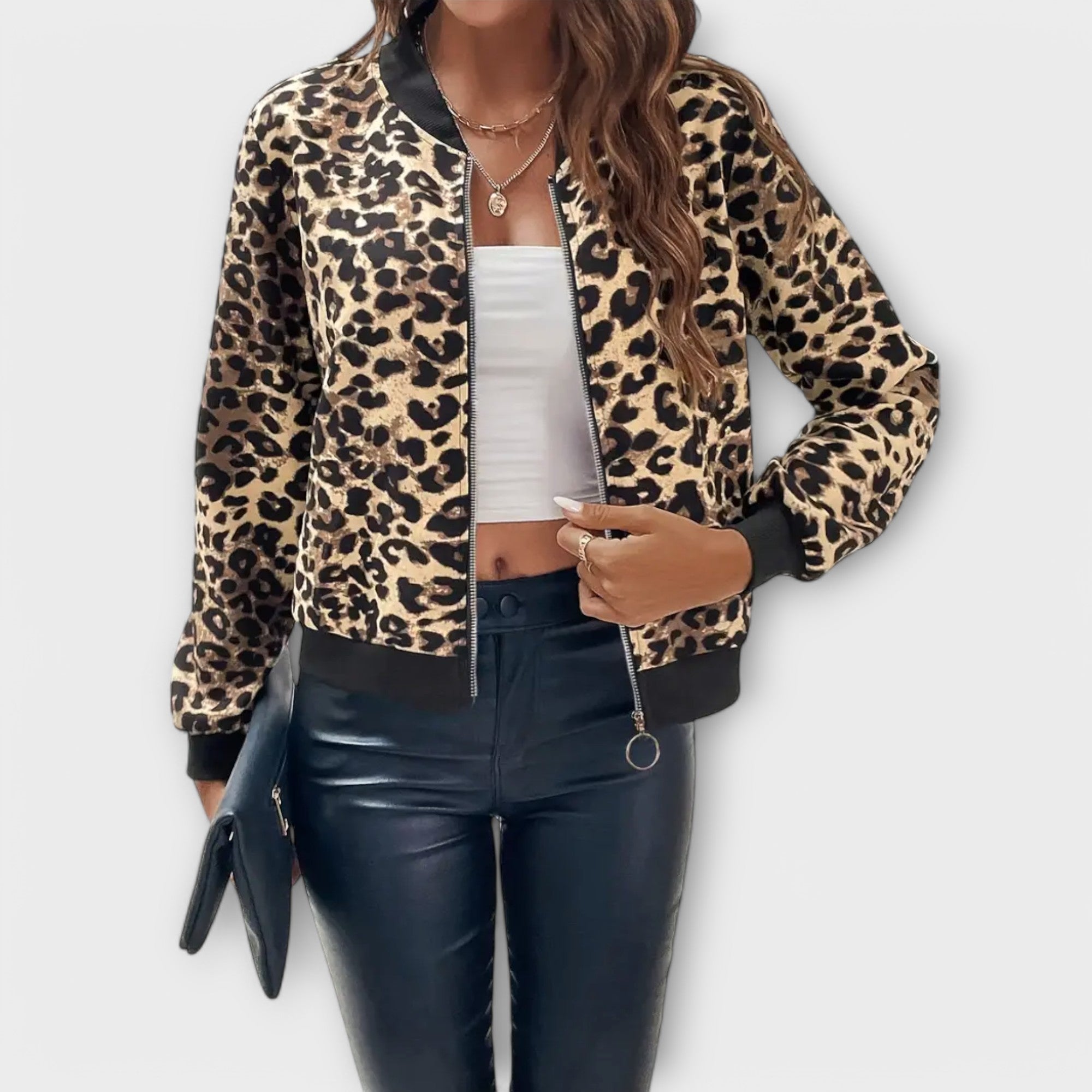 Raquel - Abrigo de Leopardo Elegante