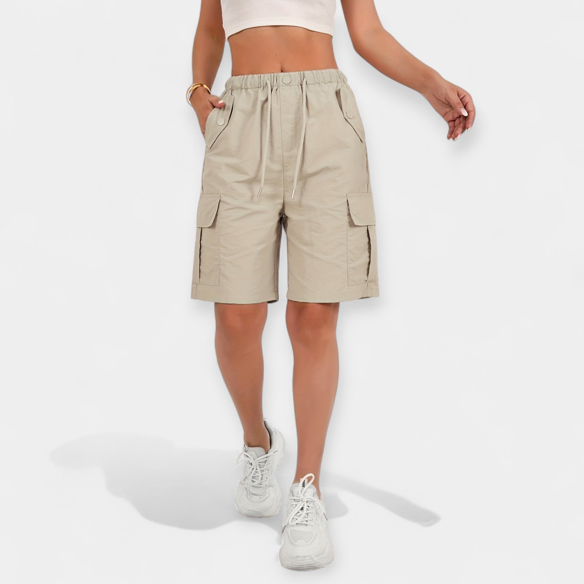 Pantalones Cortos Cargo Femeninos de Verano