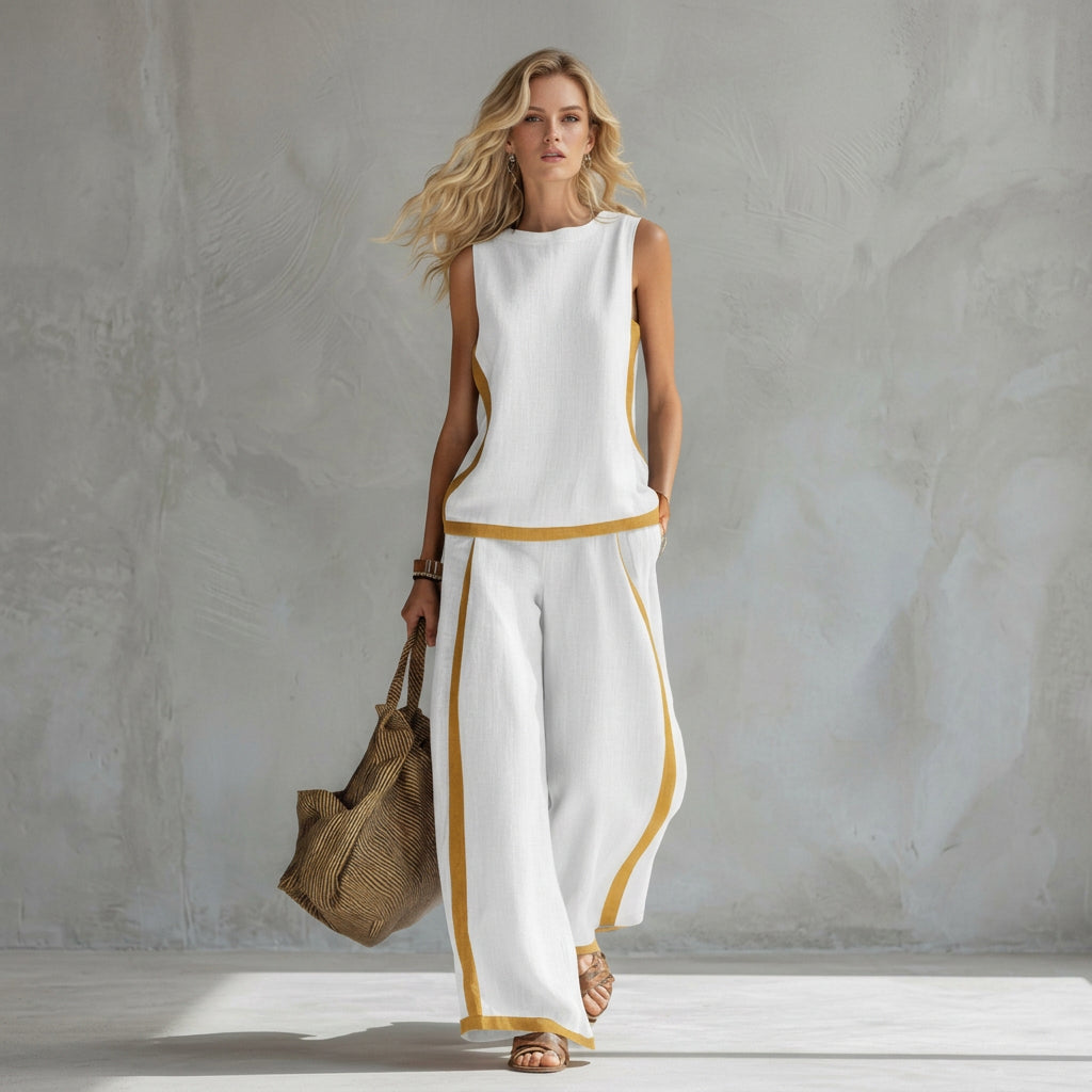 Teresa - Conjunto Elegante de Lino