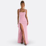 Vitória - Vestido Maxi Formal Elegante con Espaldas Descubiertas
