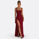 Vitória - Vestido Maxi Formal Elegante con Espaldas Descubiertas
