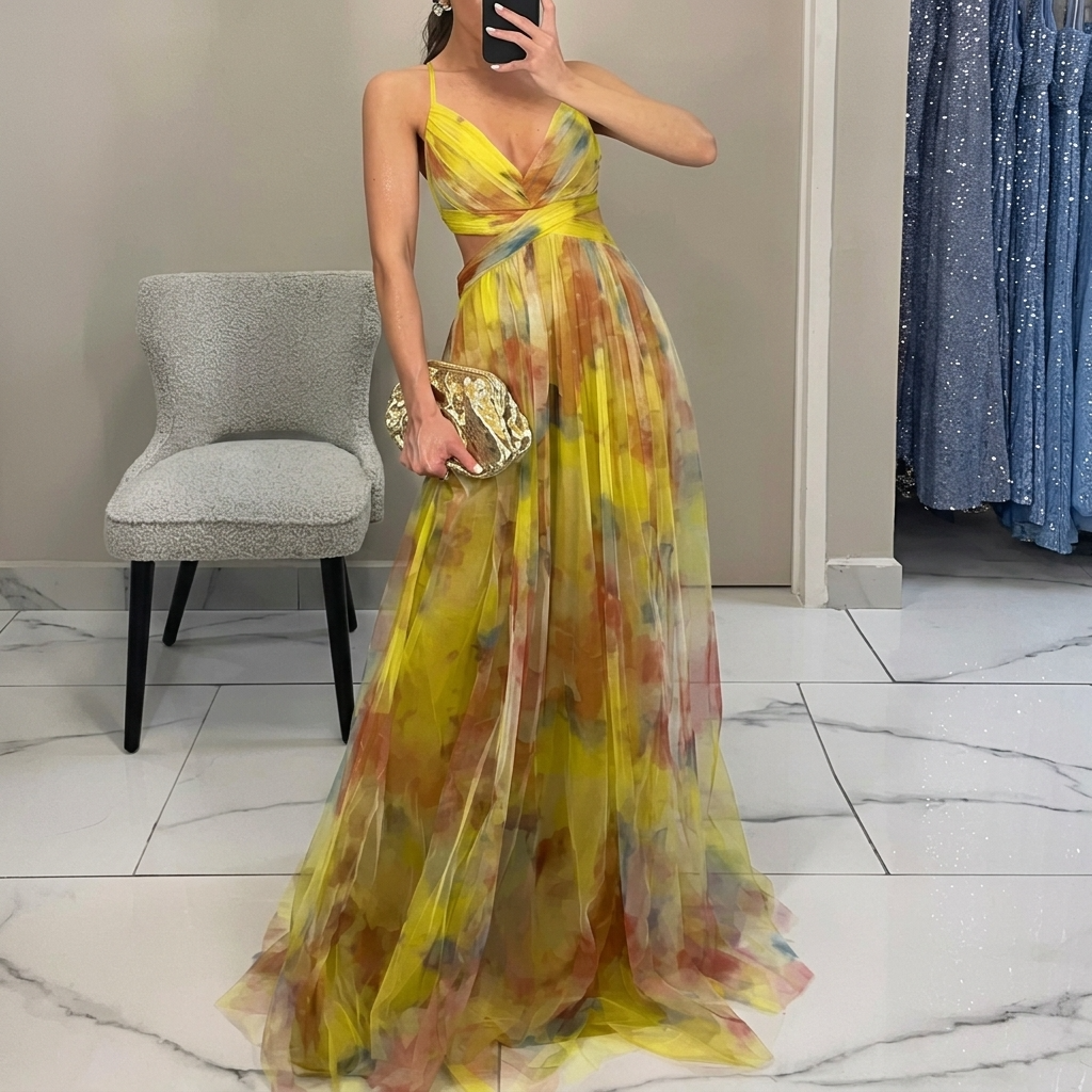 Margarida - Vestido Maxi Con Estampado Floral