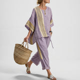 Lorena - Conjunto Boho de Lino y Bambú