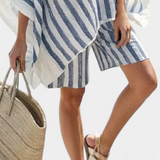 Salomé - Conjunto Rayado Blusa y Pantalones Cortos