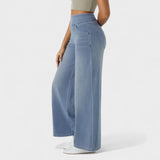 Irene - Pantalones vaqueros de corte ancho