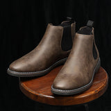 Dinis - Botines Chelsea de Cuero