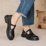 Vela - Zapatos Mary Janes Premium en Cuero
