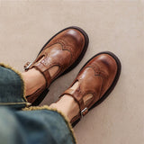 Vela - Zapatos Mary Janes Premium en Cuero