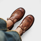Vela - Zapatos Mary Janes Premium en Cuero