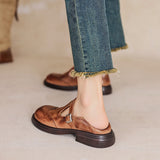 Vela - Zapatos Mary Janes Premium en Cuero