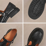 Vela - Zapatos Mary Janes Premium en Cuero