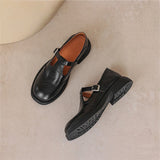 Vela - Zapatos Mary Janes Premium en Cuero