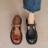 Vela - Zapatos Mary Janes Premium en Cuero