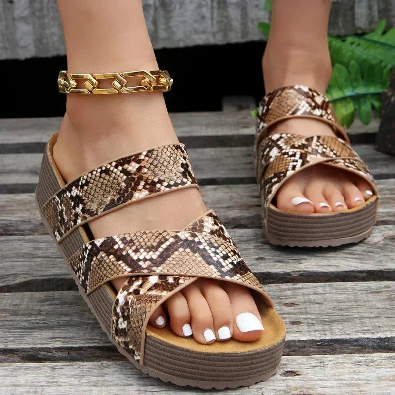 Jade | Sandalias ortopédicas de cuero de material de alta calidad