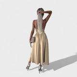 Cielo - Vestido Midi con Abertura