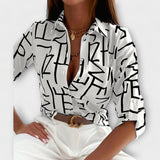 Romina - Blusa de cuello clásico