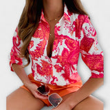 Romina - Blusa de cuello clásico