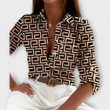 Romina - Blusa de cuello clásico