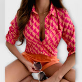 Romina - Blusa de cuello clásico
